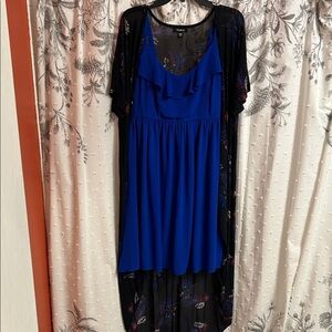 Torrid dress/kimono combo